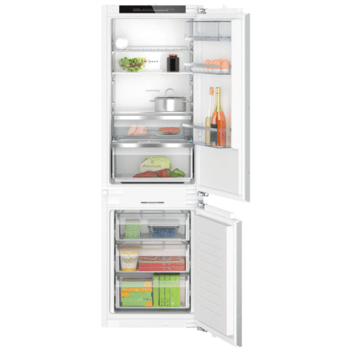Neff - KI7863DD0G N 70 Built-in fridge-freezer with freezer at bottom 177.2 x 55.8 cm soft close flat hinge