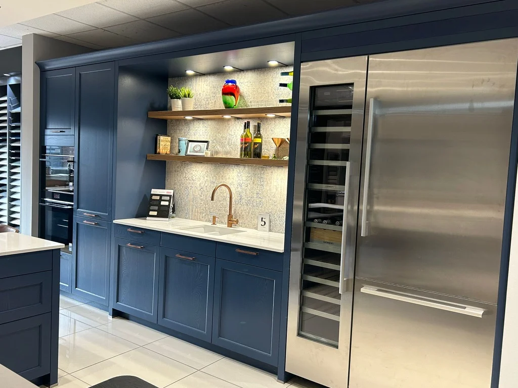 Kitchen Craft Design –Chesterfield Kitchen Showroom Built in American Fridge Freezers