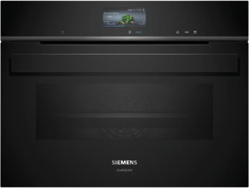 Siemens studioLine - CS936GCB1 iQ700 Built-in compact oven with steam function 60 x 45 cm Black